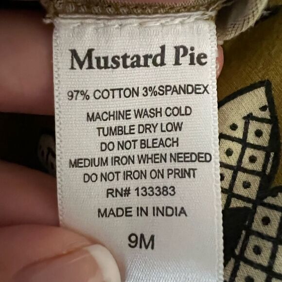 Mustard pie Girls Bottoms Size 9m - Picture 4 of 4